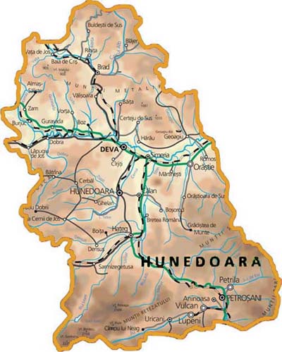 Harta Hunedoara